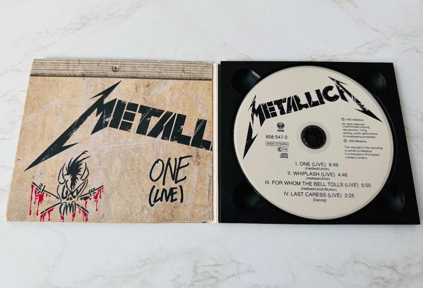 Metallica – One (Maxi Single, Digipak) (1993) [UK PRESS]