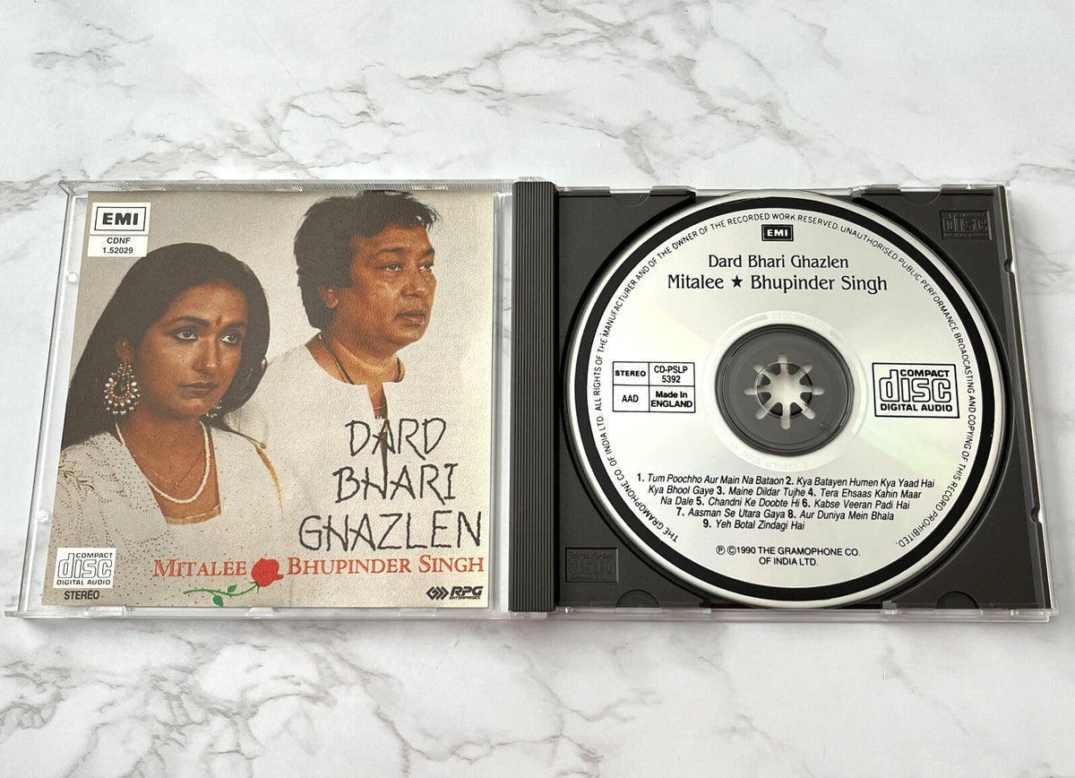 Mitalee & Bhupinder Singh – Dard Bhari Ghazlen (1990) [UK PRESS]