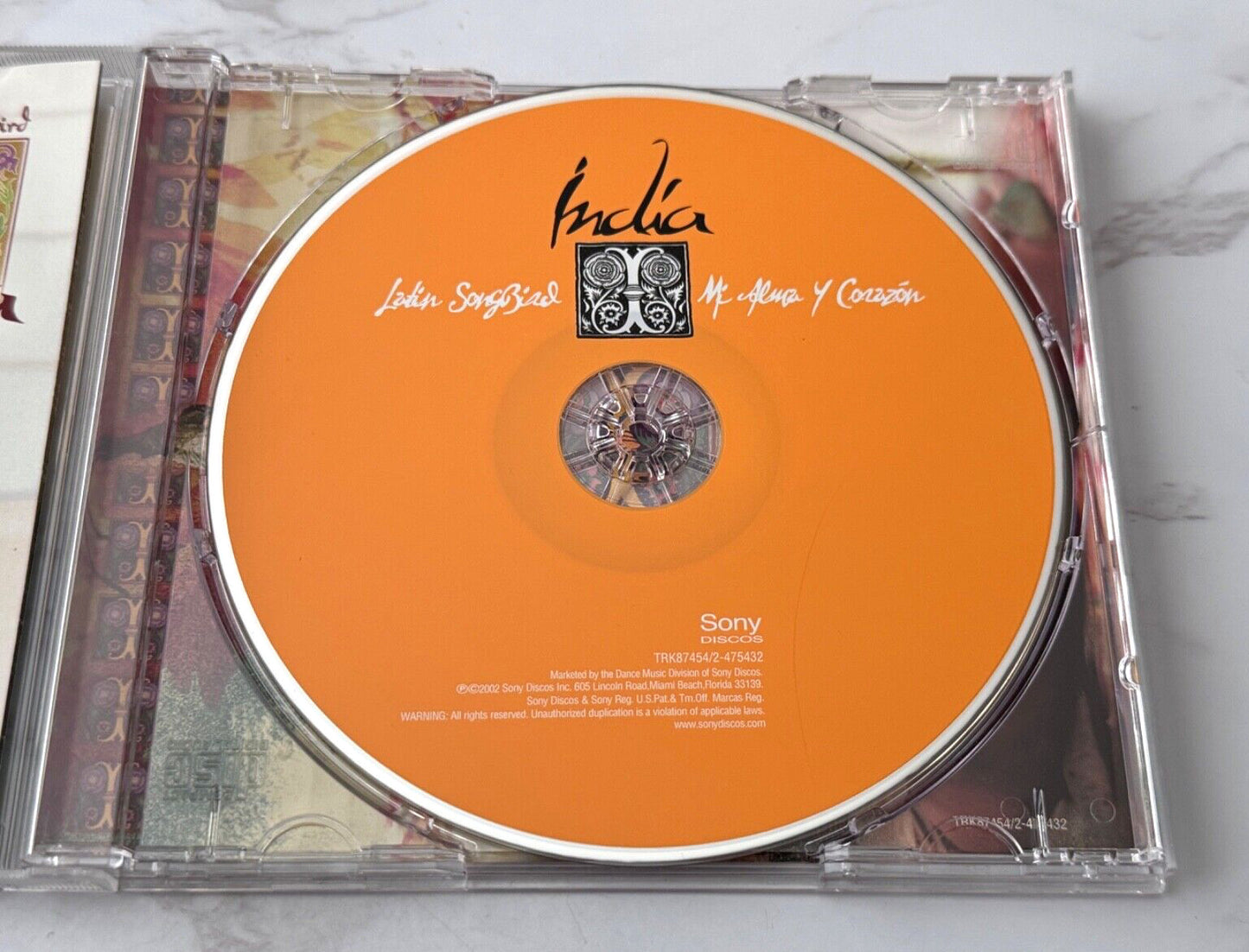 India – Latin Song Bird Mi Alma Y Corazon (2002) [ORIGINAL USA PRESS]