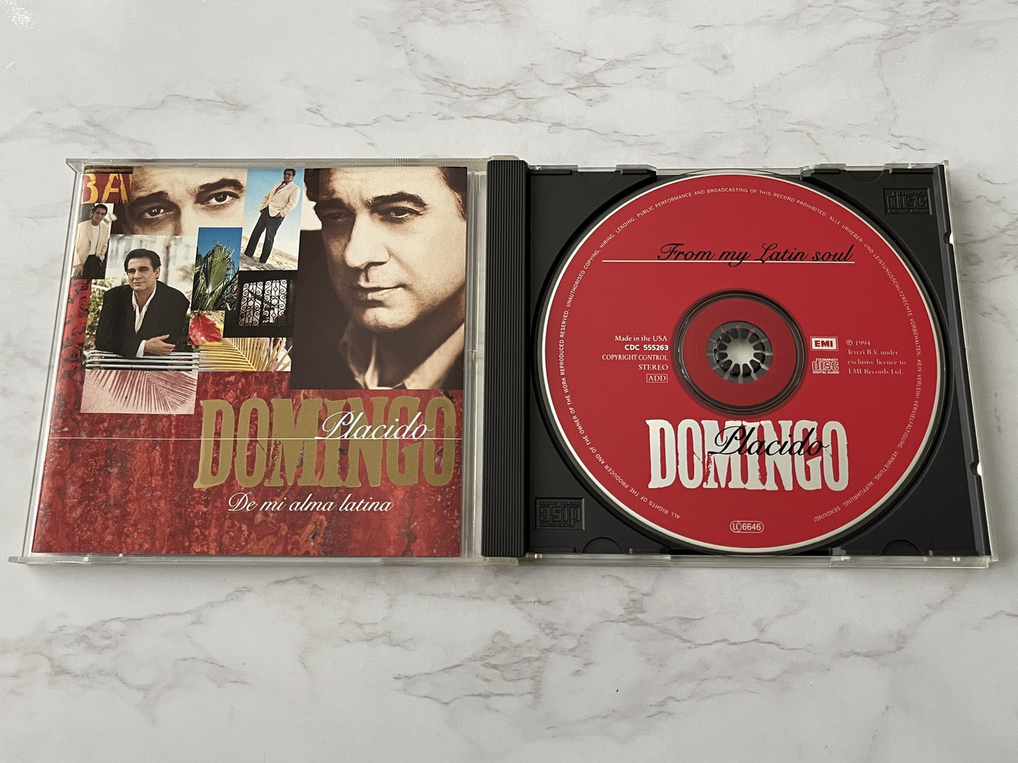Placido Domingo – De Mi Alma Latina (1994) [ORIGINAL USA PRESS]