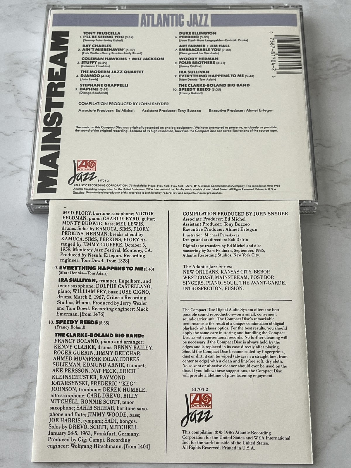 Atlantic Jazz Mainstream (1986) [ORIGINAL USA PRESS]