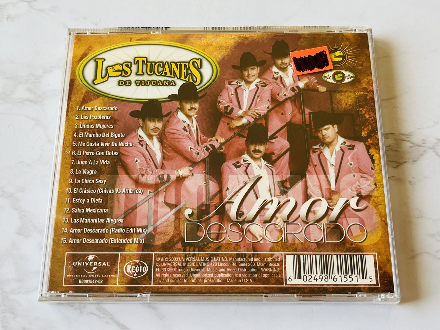 Los Tucanes De Tijuana – Amor Descarado (2003) [ORIGINAL USA PRESS]