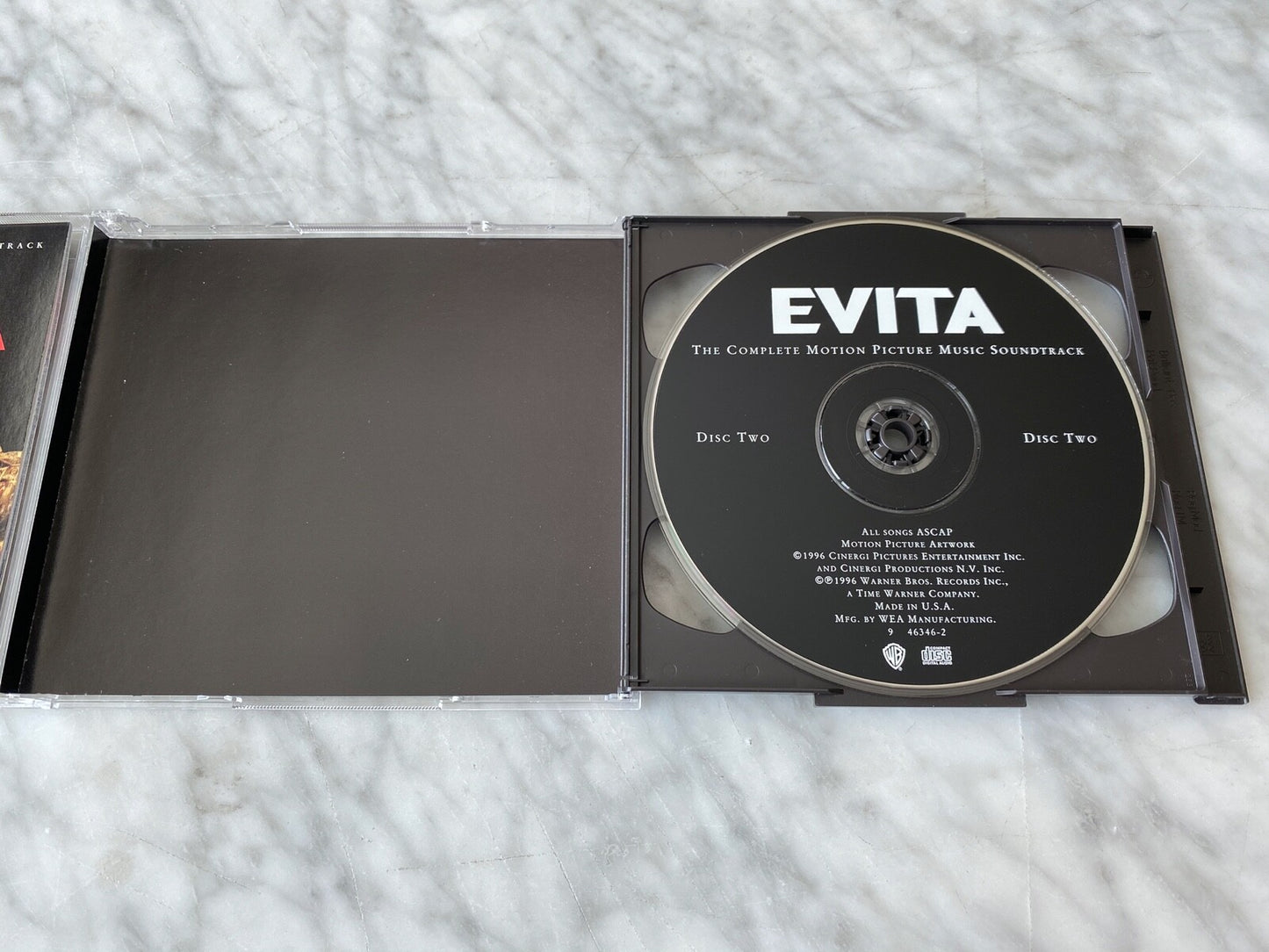 Various, Madonna – Evita Motion Picture Music Soundtrack (1996) [ORIGINAL USA PRESS]