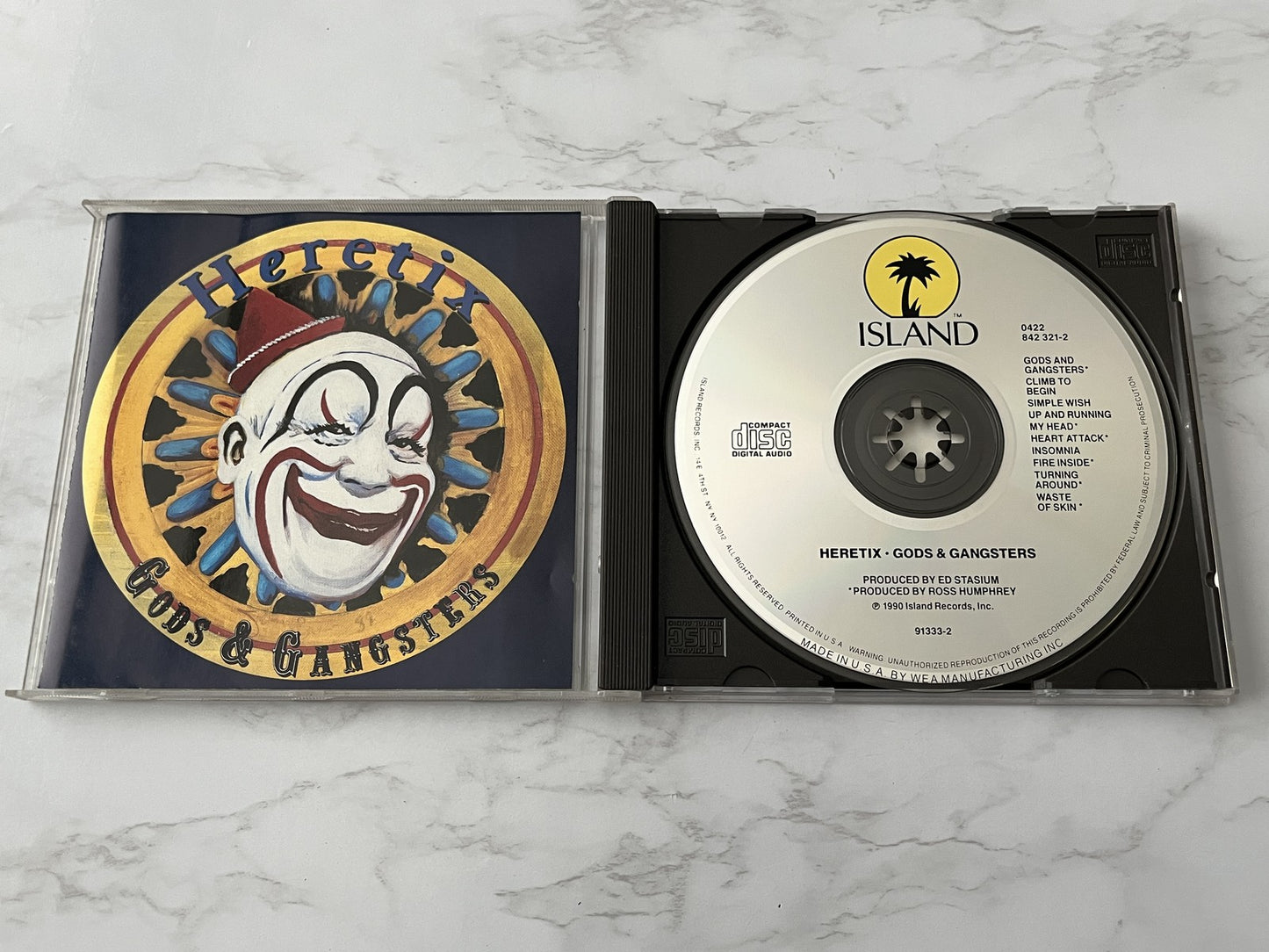 Heretix – Gods And Gangsters (1990) [ORIGINAL USA PRESS]