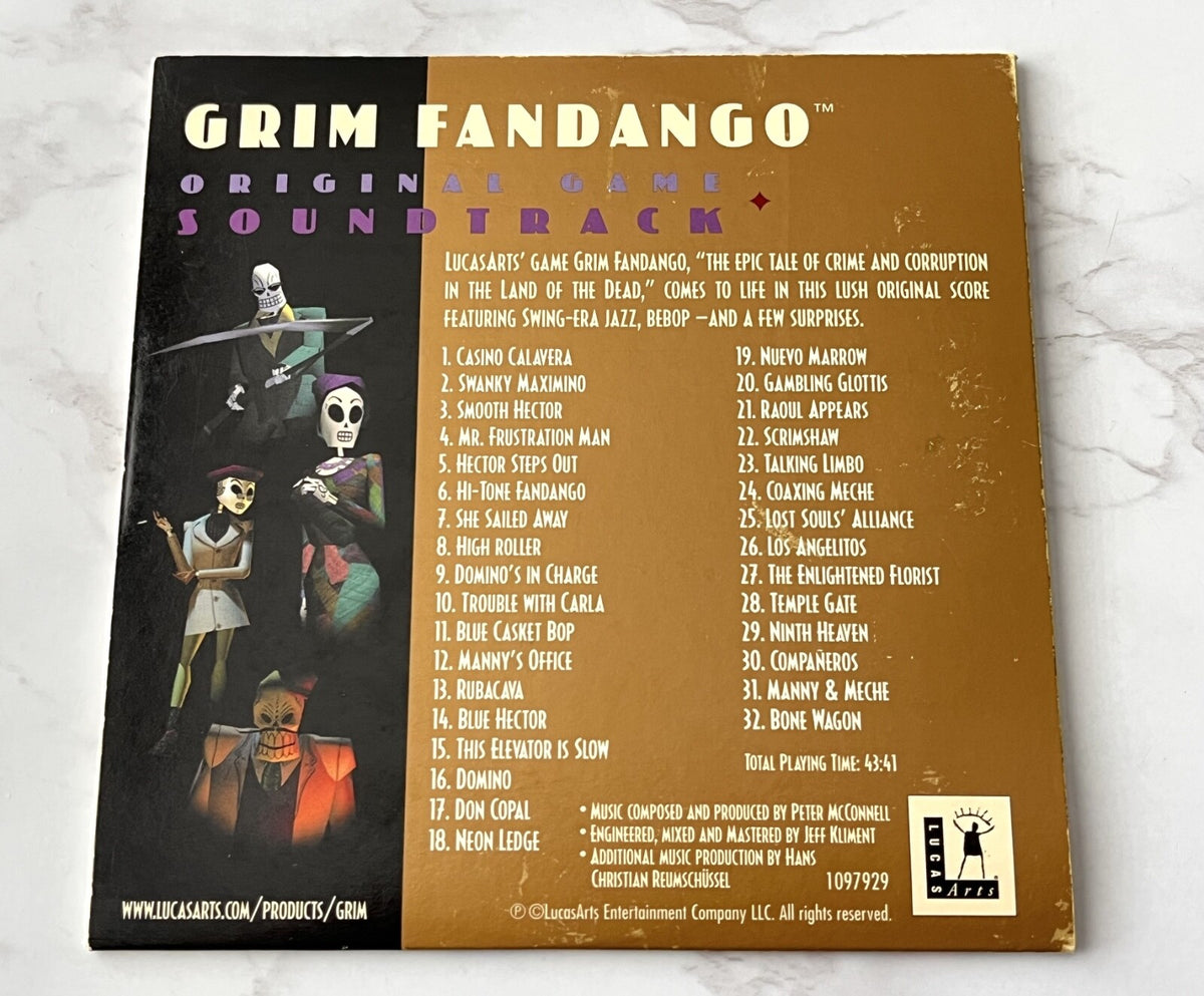 Peter McConnell – Grim Fandango Original Game Soundtrack (1998) [ORIGINAL USA PRESS]