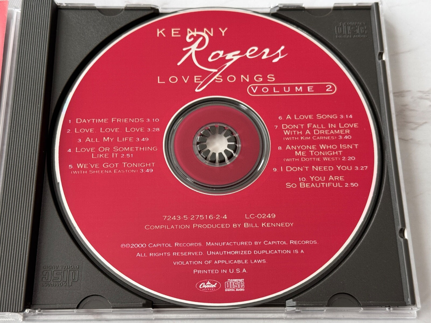 Kenny Rogers – Love Songs Volume 2 (2000) [ORIGINAL USA PRESS]