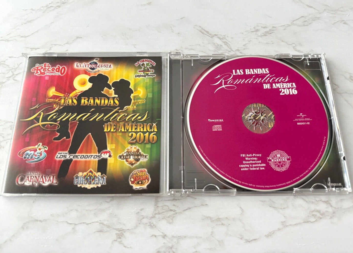 Banda El Recodo, La Arrolladora Banda, Various – Las Bandas Romanticas De America 2016 (2016)