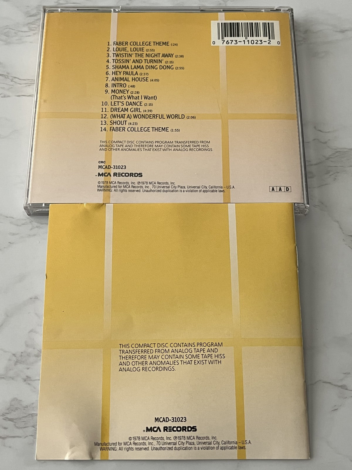 Animal House Original Motion Picture Soundtrack [USA 1ST PRESS]