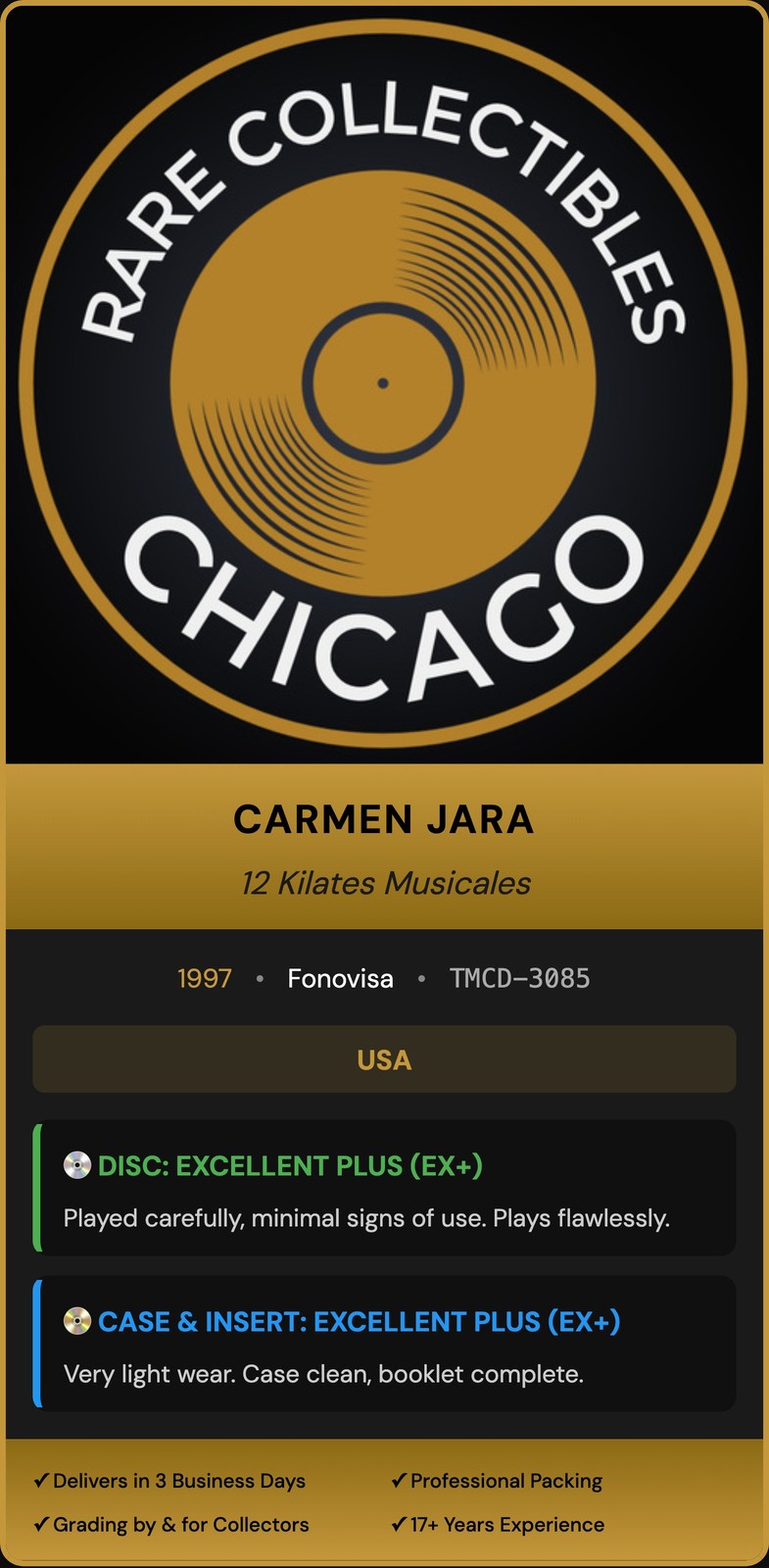 Carmen Jara – 12 Kilates Musicales (1997) [ORIGINAL USA PRESS]