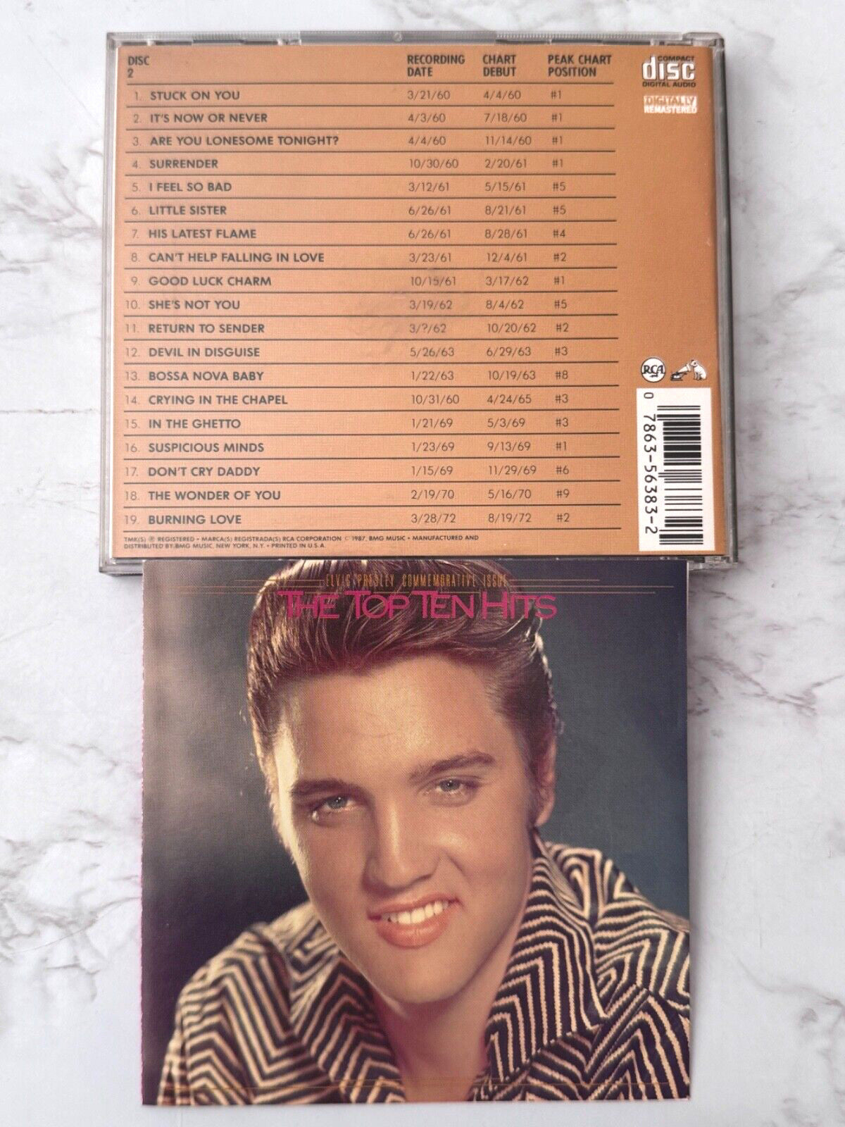 Elvis Presley – The Top Ten Hits (1987) [JAPAN TARGET ERA]