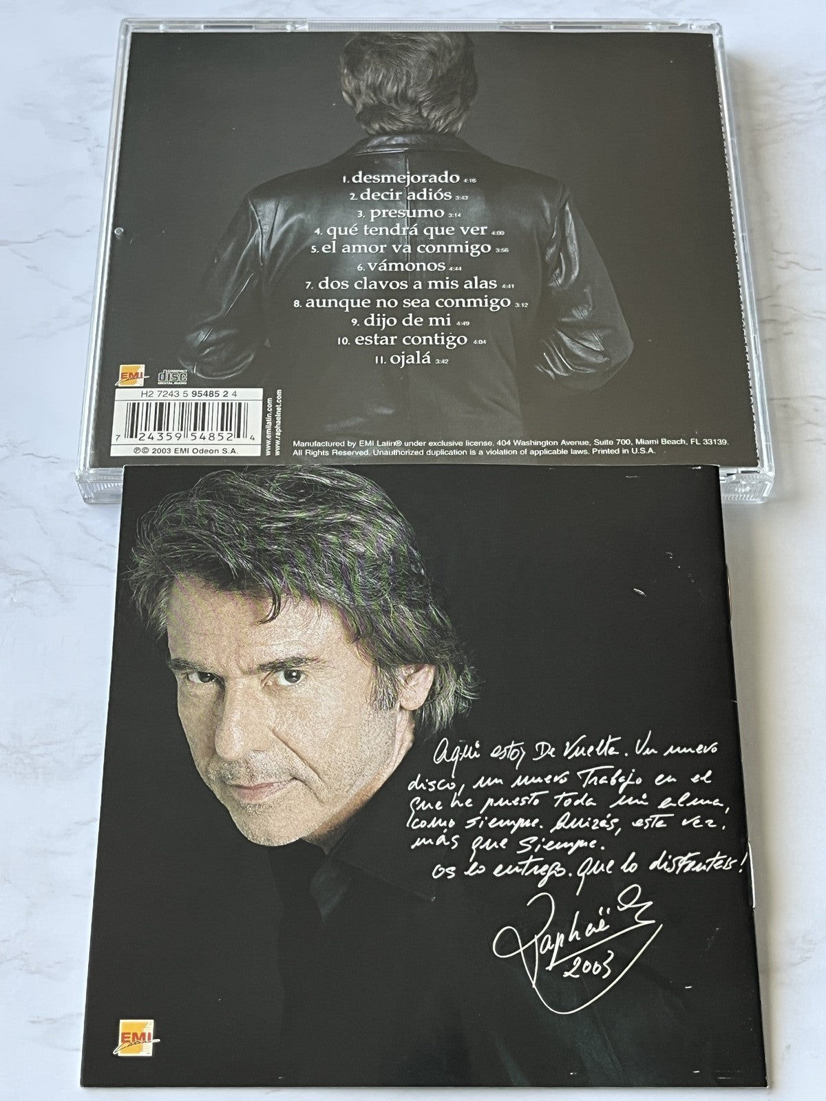 Raphael – De Vuelta (2003) [ORIGINAL USA PRESS]