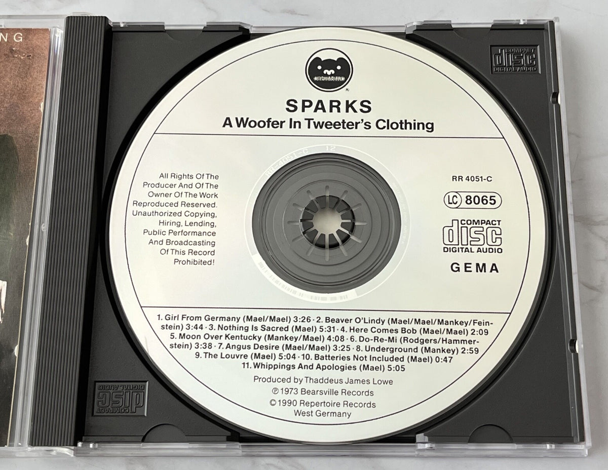 Sparks – A Woofer In Tweeter's Clothing (1990) [W GERMANY TARGET ERA]