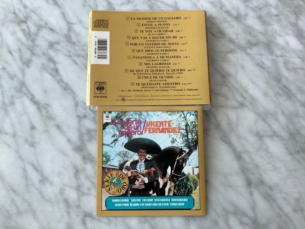 Vicente Fernandez – La Muerte De Un Gallero (1990) [ORIGINAL USA PRESS]