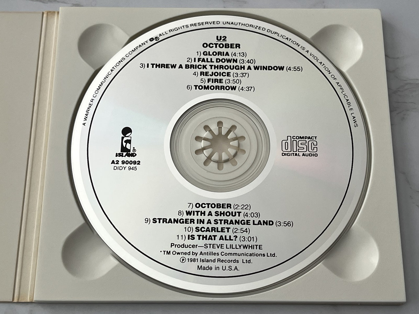U2 – October (Digipak) [DADC PRESS]
