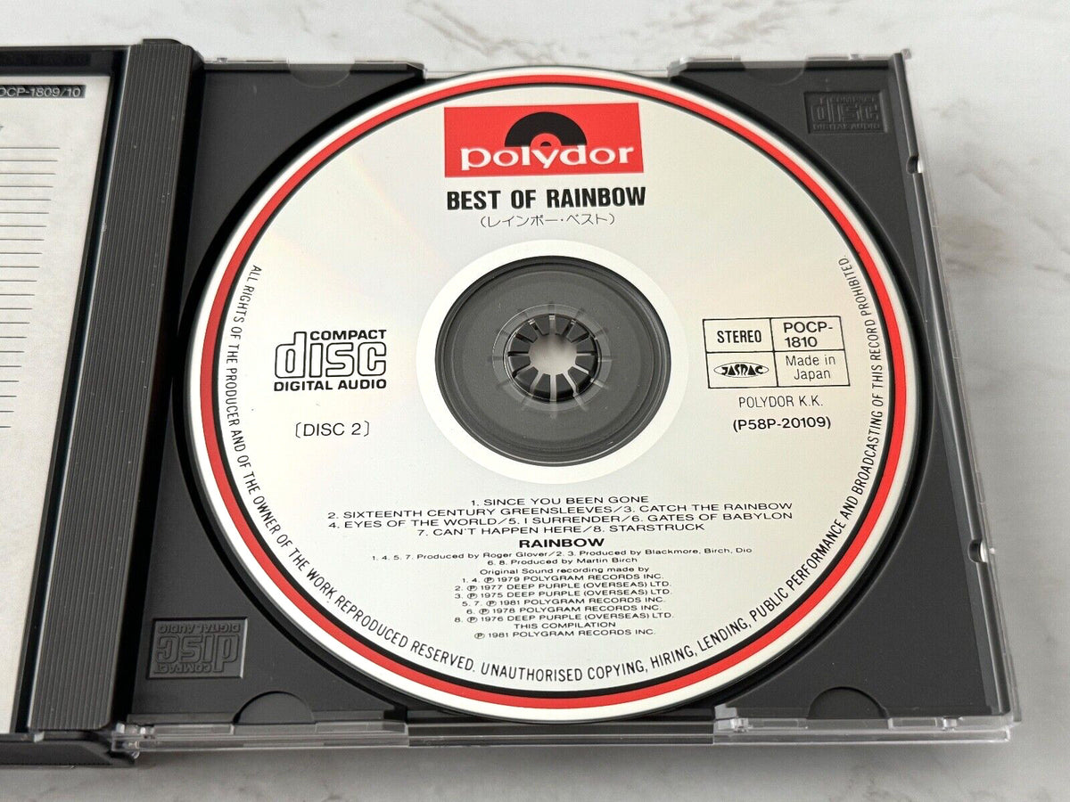 Rainbow – The Best Of (OBI) (1990) [JAPAN TARGET ERA]