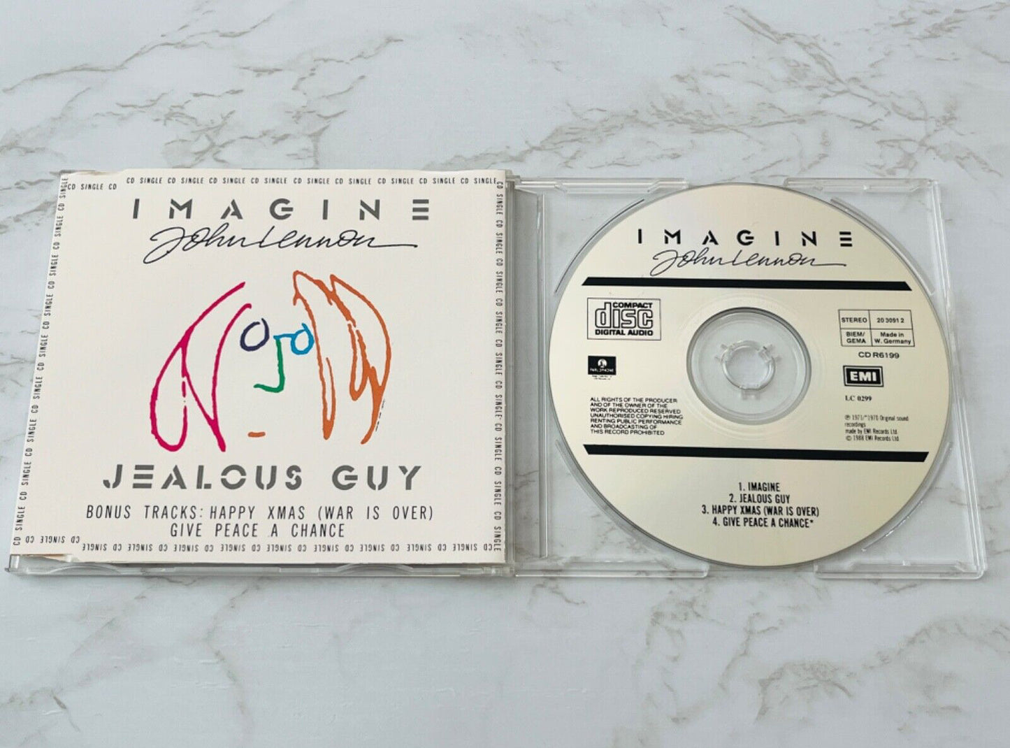 John Lennon – Imagine / Jealous Guy (1988) [W GERMANY TARGET ERA]