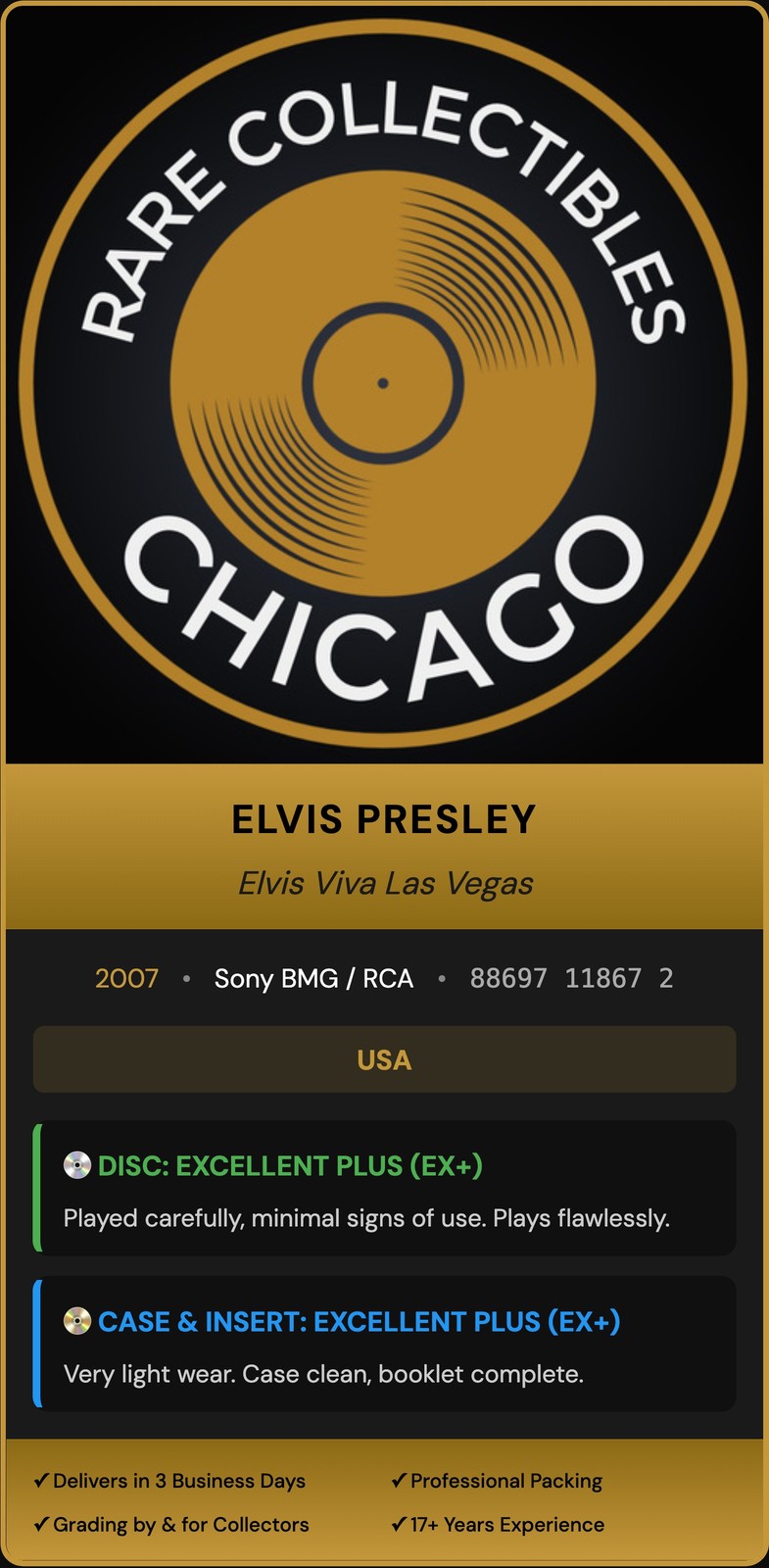 Elvis Presley – Elvis Viva Las Vegas (2007) [ORIGINAL USA PRESS]