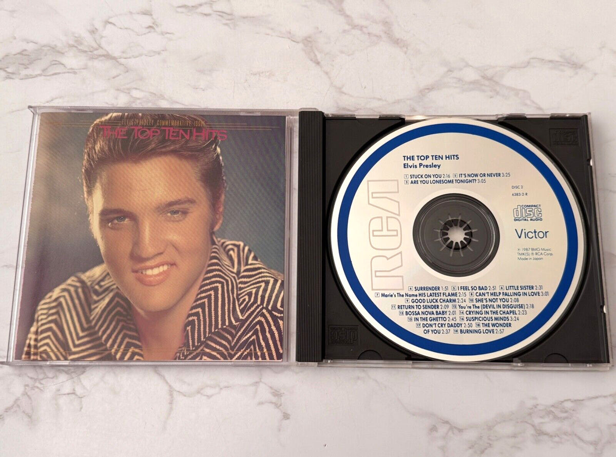 Elvis Presley – The Top Ten Hits (1987) [JAPAN TARGET ERA]