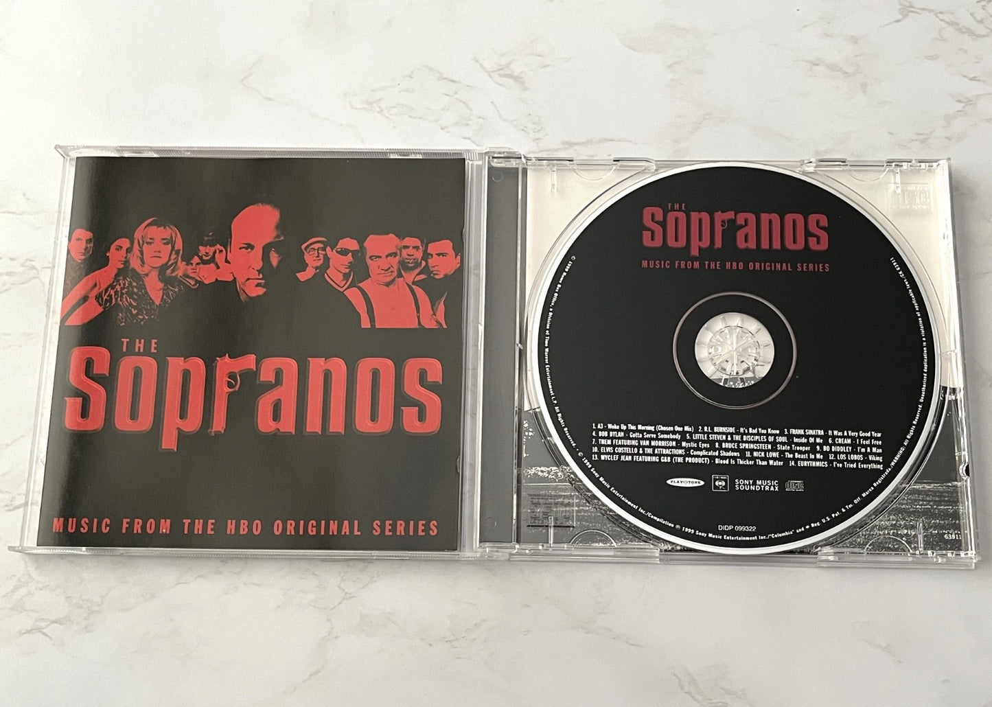 Bob Dylan, Cream, Frank Sinatra, Them, Various – Sopranos Music From The HBO Original Series (1999) [ORIGINAL USA PRESS]