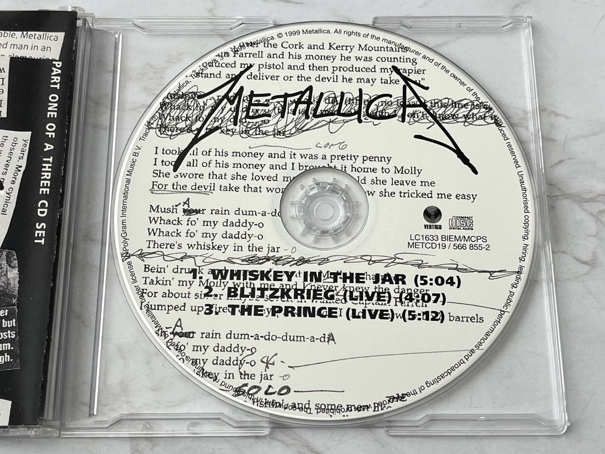 Metallica – Whiskey In The Jar (1999) [UK PRESS]