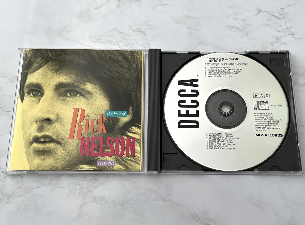 Ricky Nelson, Rick Nelson – The Best Of 1963-1975 (1990) [ORIGINAL USA PRESS]
