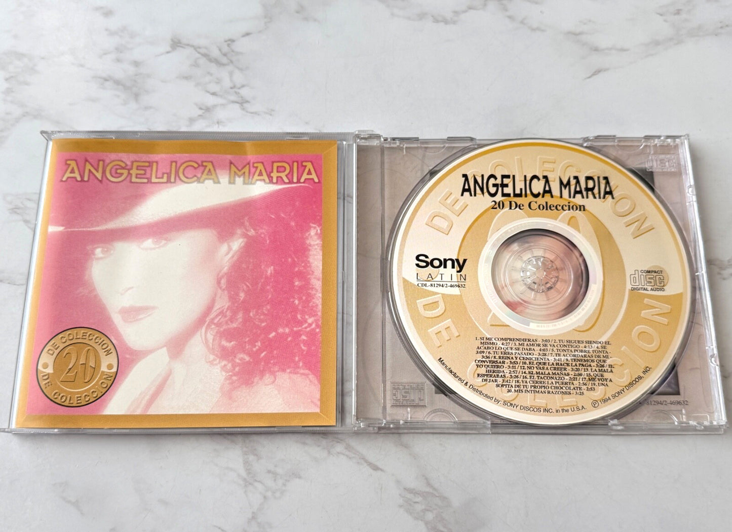 Angelica Maria – 20 De Coleccion (1994) [ORIGINAL USA PRESS]