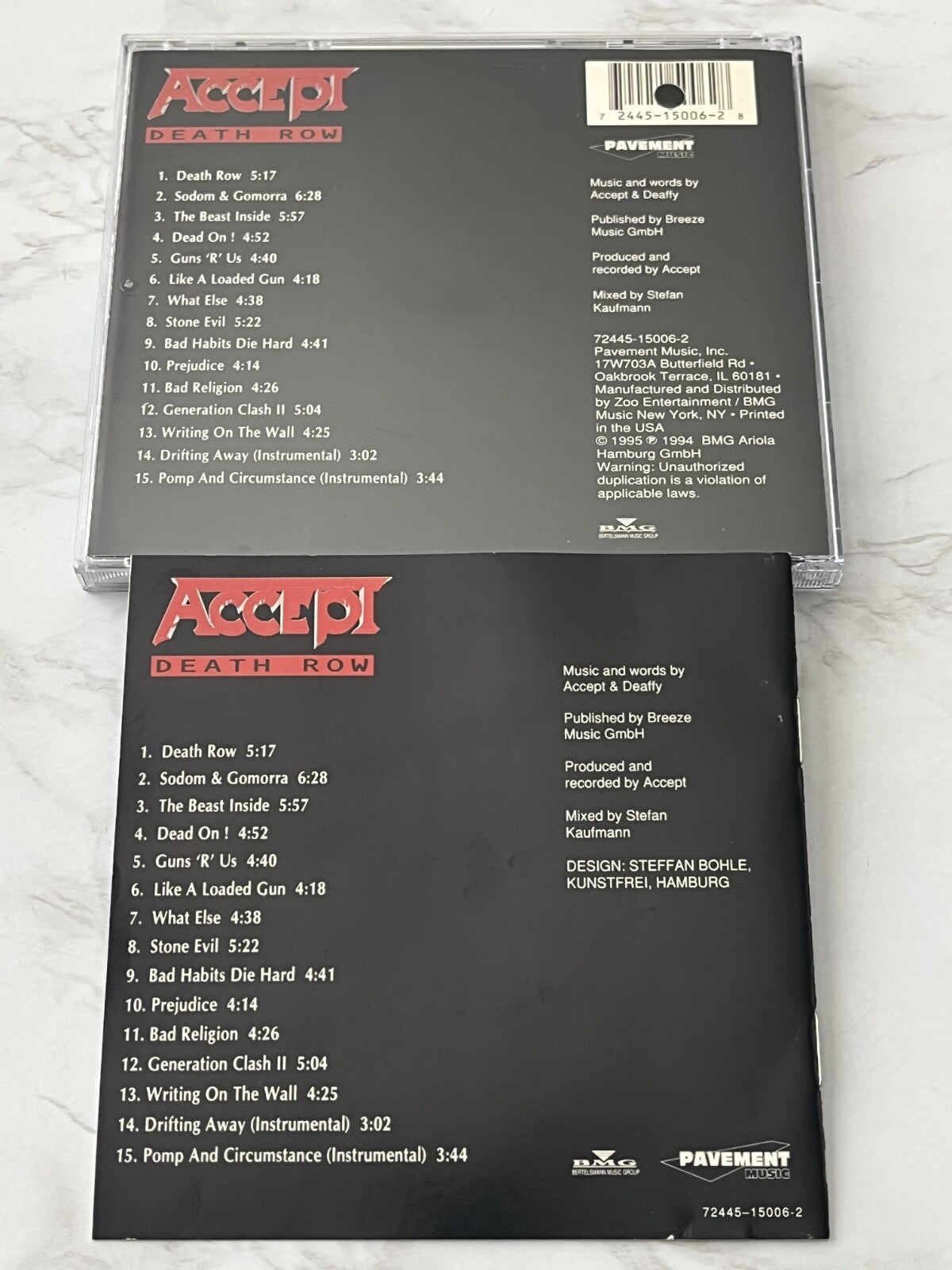 Accept – Death Row (1995) [ORIGINAL USA PRESS]