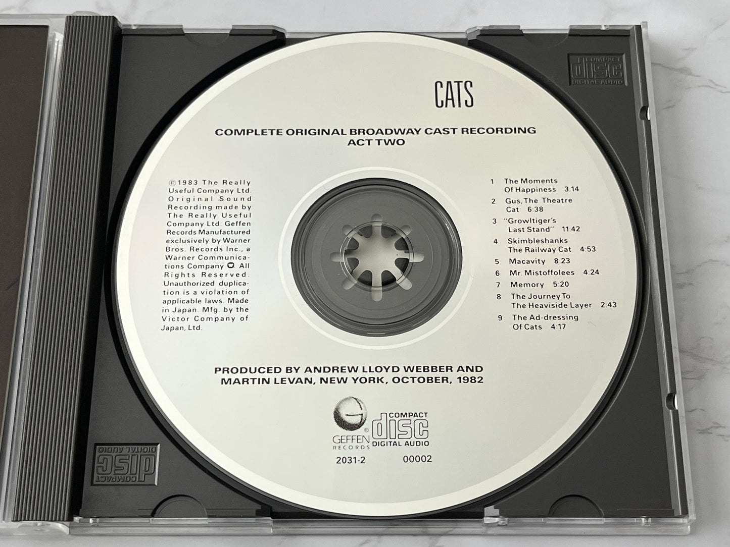 Andrew Lloyd Webber – Cats Broadway Cast Recording (1986) [JAPAN TARGET ERA]