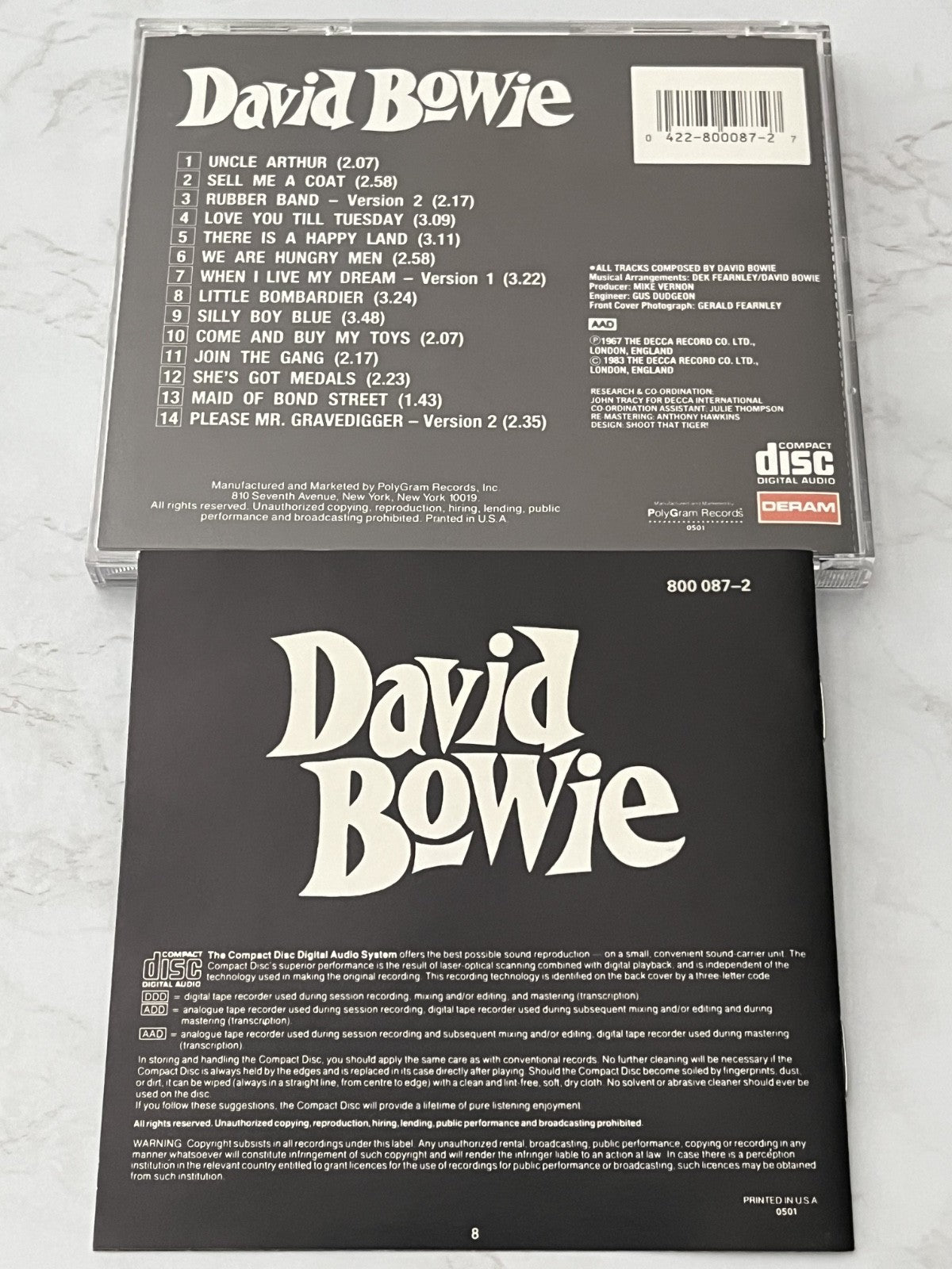 David Bowie – David Bowie (1988) [ORIGINAL USA PRESS]