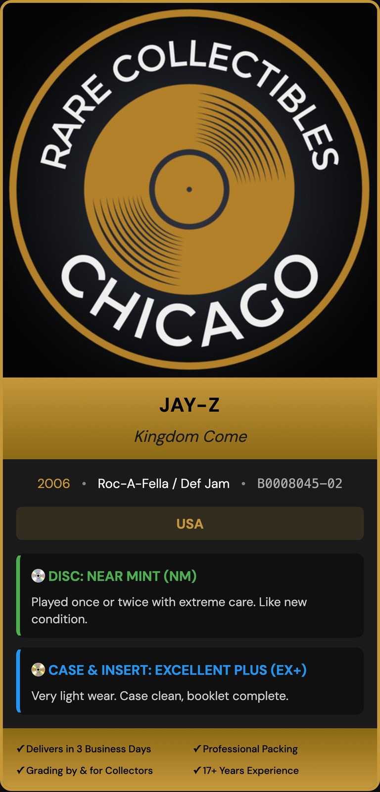 Jay-Z – Jay-Z Kingdom Come (2006) [ORIGINAL USA PRESS]
