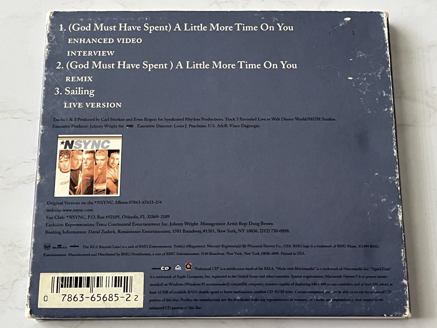 NSYNC – A Little More Time On You (Numbered, Maxi Single, Digipak) (1999)