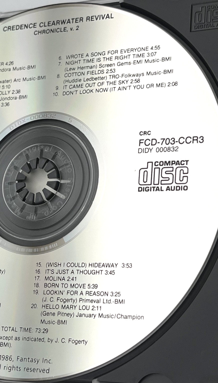Creedence Clearwater Revival – Chronicle Vol. 2 (1986) [DADC PRESS]