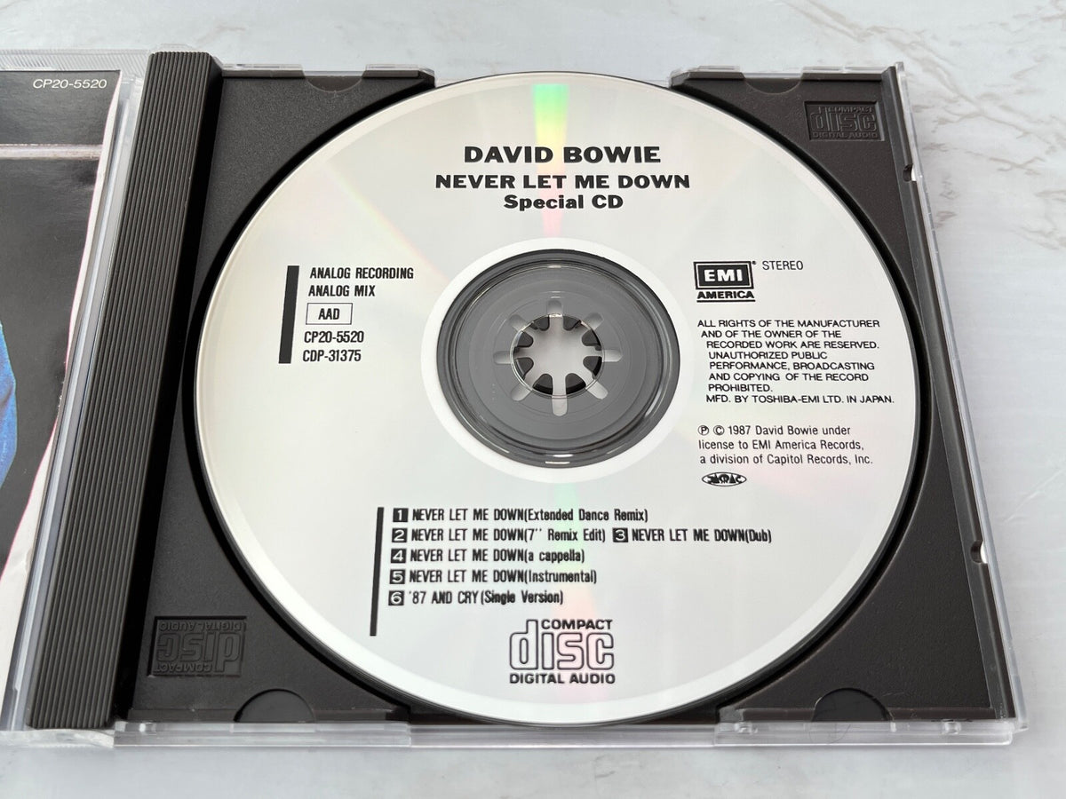 David Bowie – Never Let Me Down (OBI, Maxi Single) (1987) [JAPAN TARGET ERA]