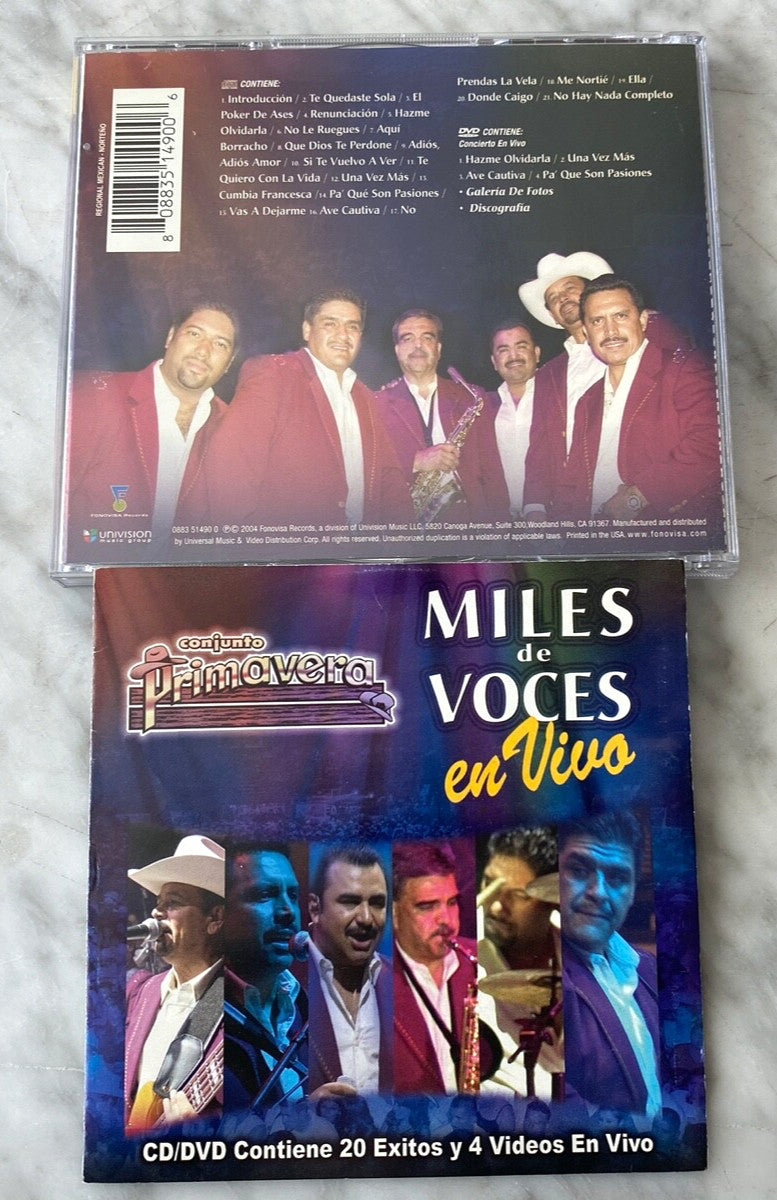 Conjunto Primavera – Miles De Voces En Vivo (CD/DVD) (2004) [ORIGINAL USA PRESS]