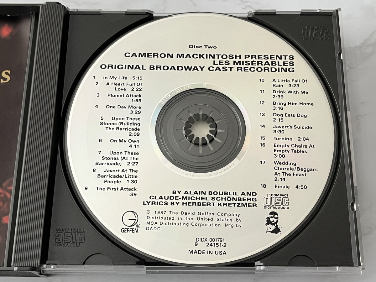 Les Miserables Original Broadway Cast Recording [USA 1ST PRESS]