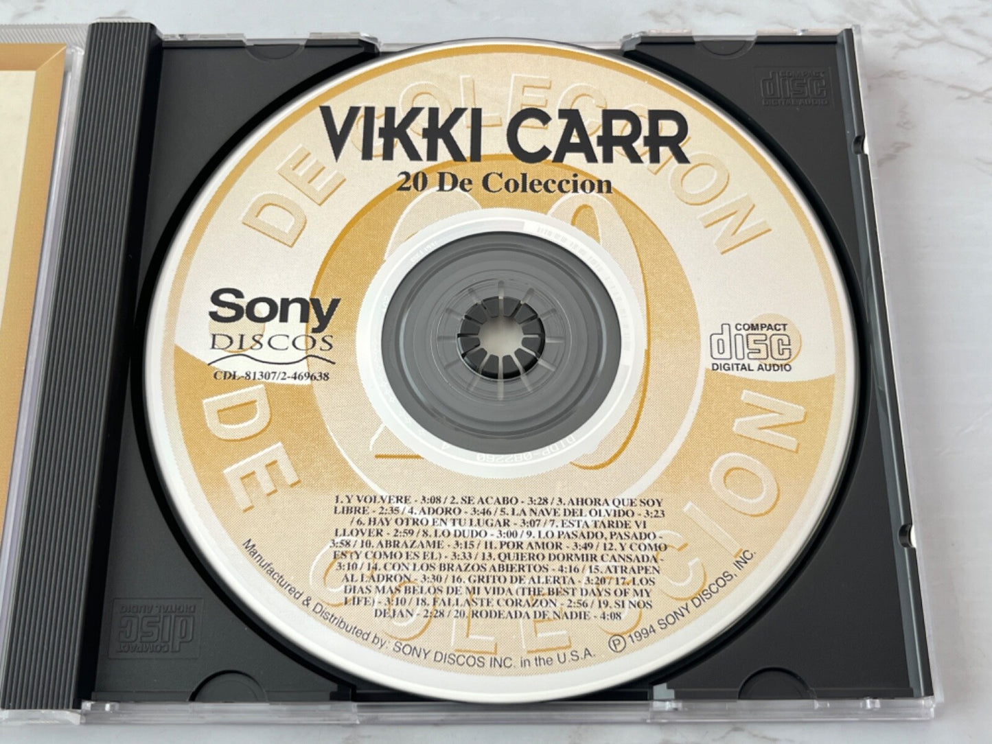 Vikki Carr – 20 De Coleccion (1994) [ORIGINAL USA PRESS]