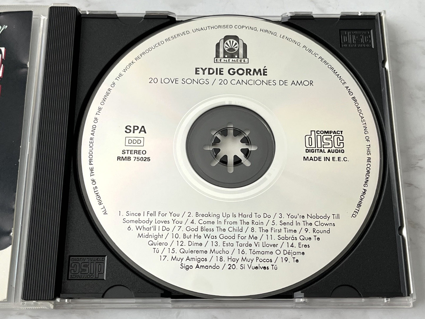 Eydie Gorme – 20 Love Songs 20 Canciones De Amor (1990) [ORIGINAL USA PRESS]