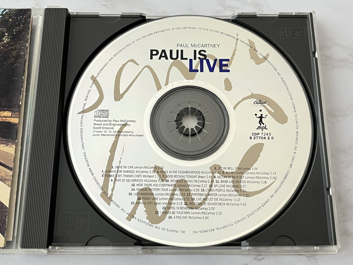 Paul McCartney – Paul Is Live (1993) [ORIGINAL USA PRESS]