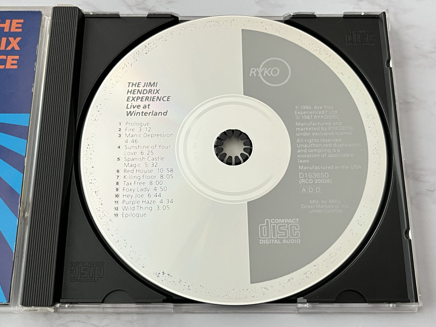 Jimi Hendrix – The Jimi Hendrix Experience Live At Winterland (1987) [ORIGINAL USA PRESS]