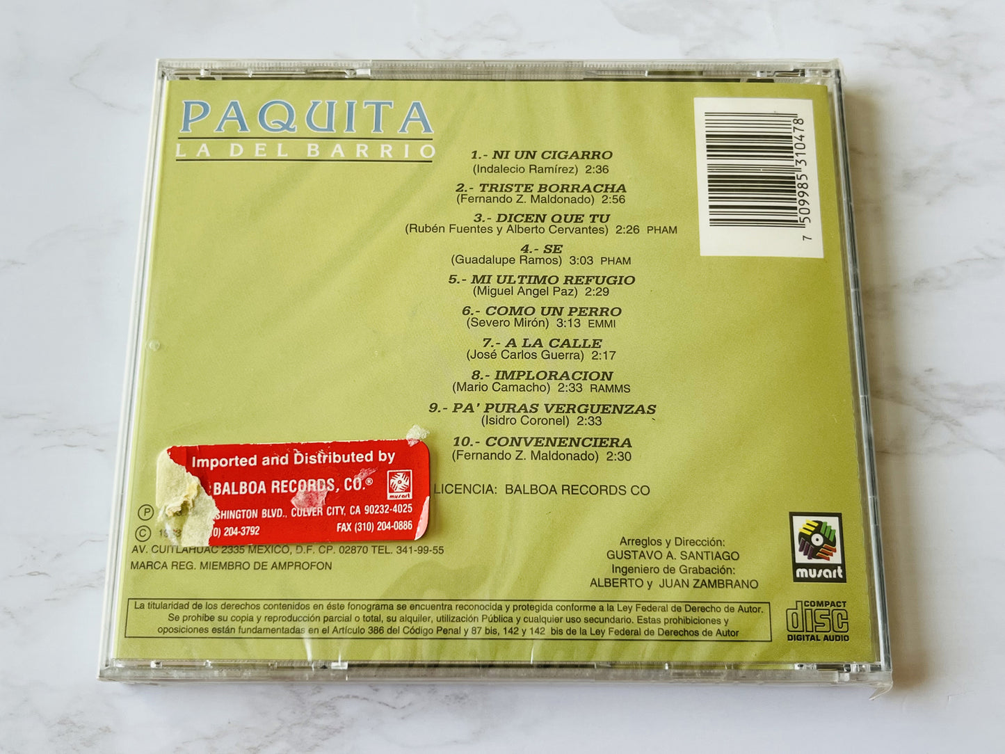 Paquita La Del Barrio – Ni Un Cigarro (1993)