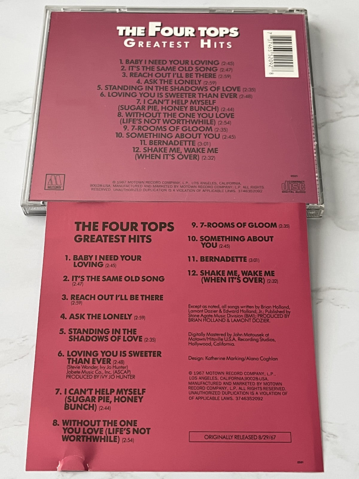 The Four Tops – Greatest Hits [USA SILVER DISC]