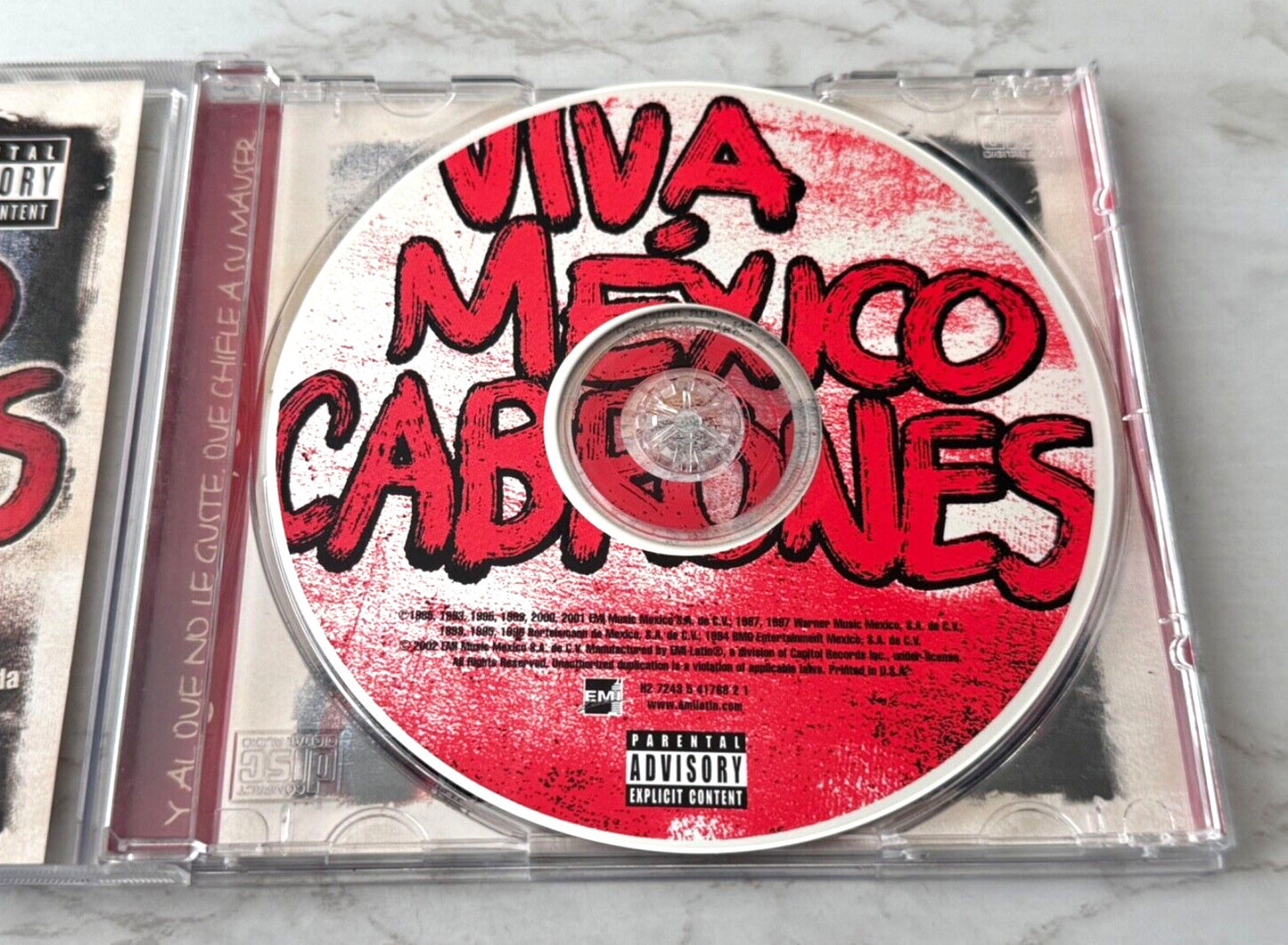Various, El Tri, La Lupita, La Castañeda, El Gran Silencio – Viva México Cabrones Y Arriba El Rock (2002) [ORIGINAL USA PRESS]