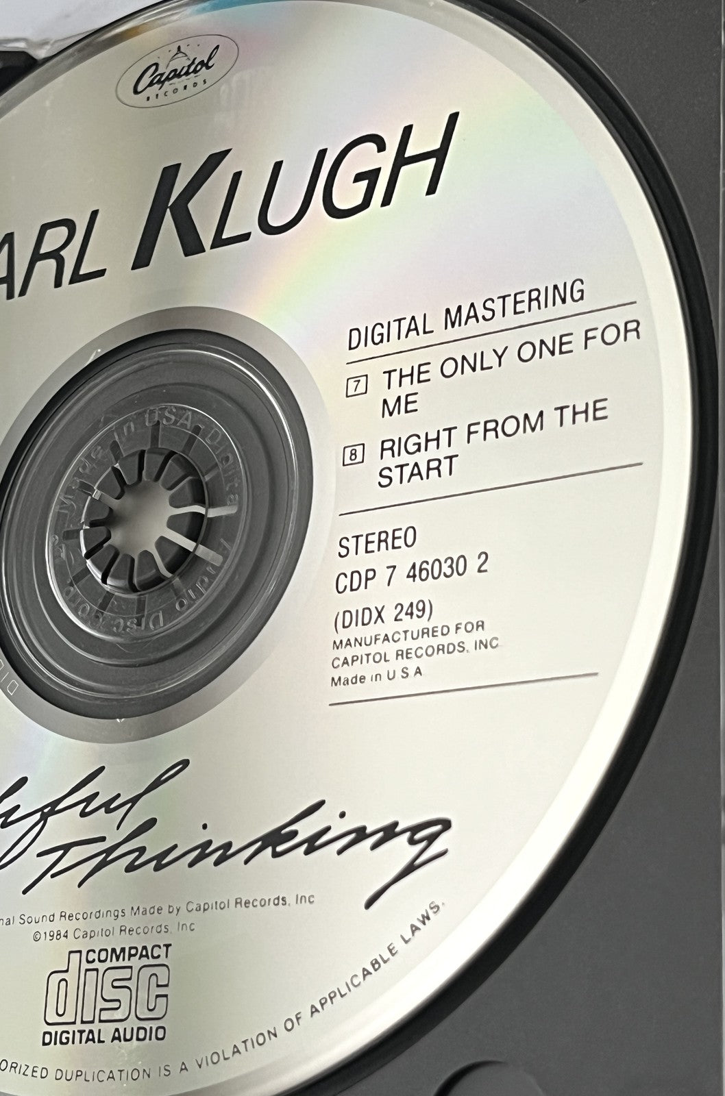 Earl Klugh – Wishful Thinking [DADC PRESS]