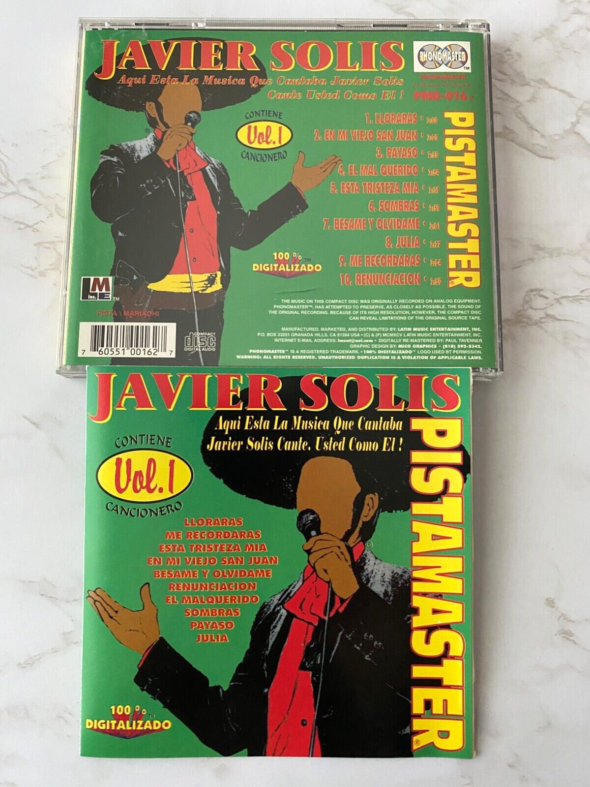 Javier Solis – Pistamaster Vol. 1 (1995) [ORIGINAL USA PRESS]
