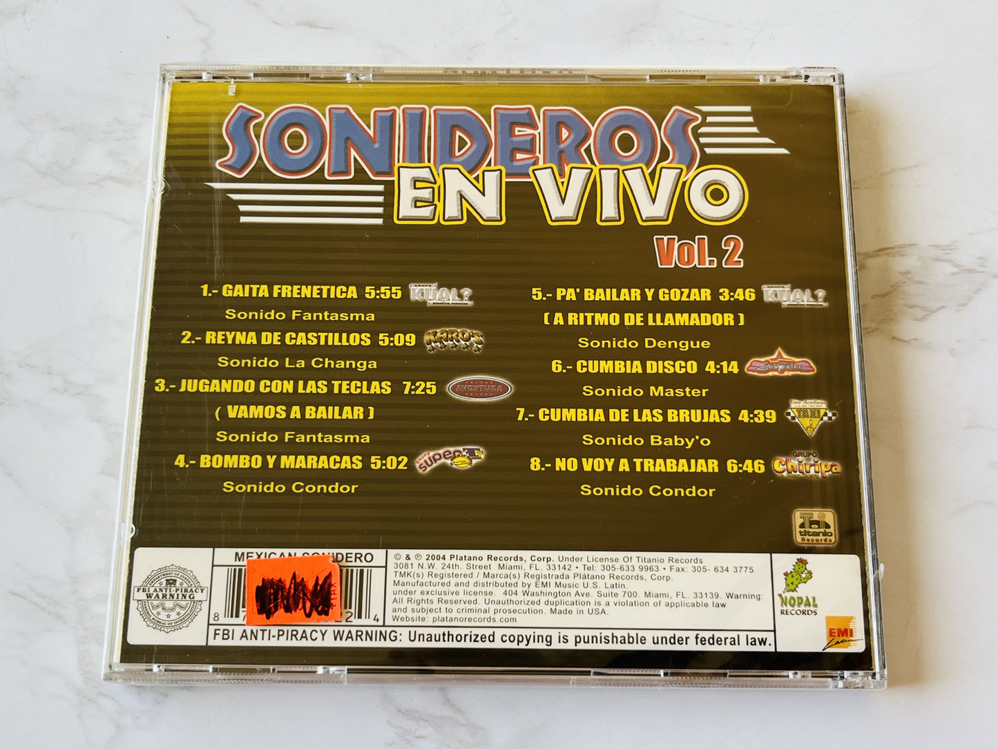 Sonido Condor, Sonido Fantasma, Sonido La Changa, Various – Sonideros En Vivo Vol 2 (2004) [ORIGINAL USA PRESS]