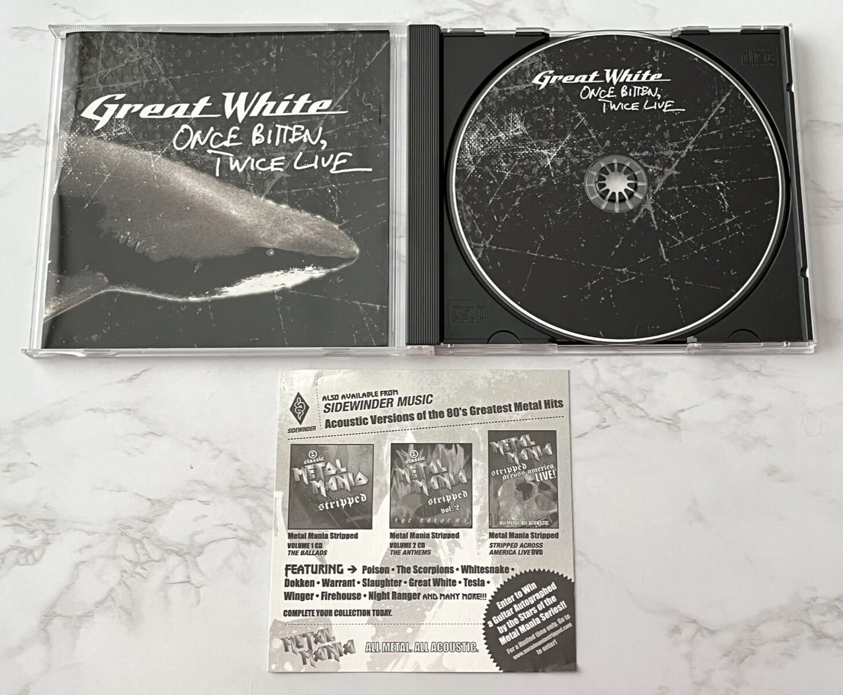 Great White – Once Bitte Twice Live (2006) [ORIGINAL USA PRESS]