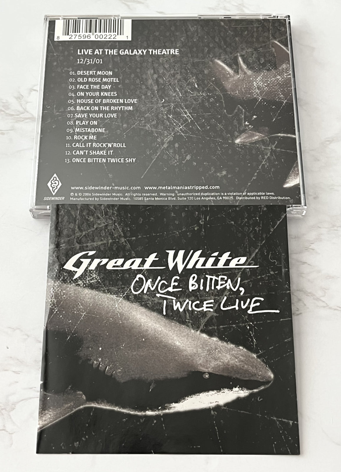 Great White – Once Bitte Twice Live (2006) [ORIGINAL USA PRESS]