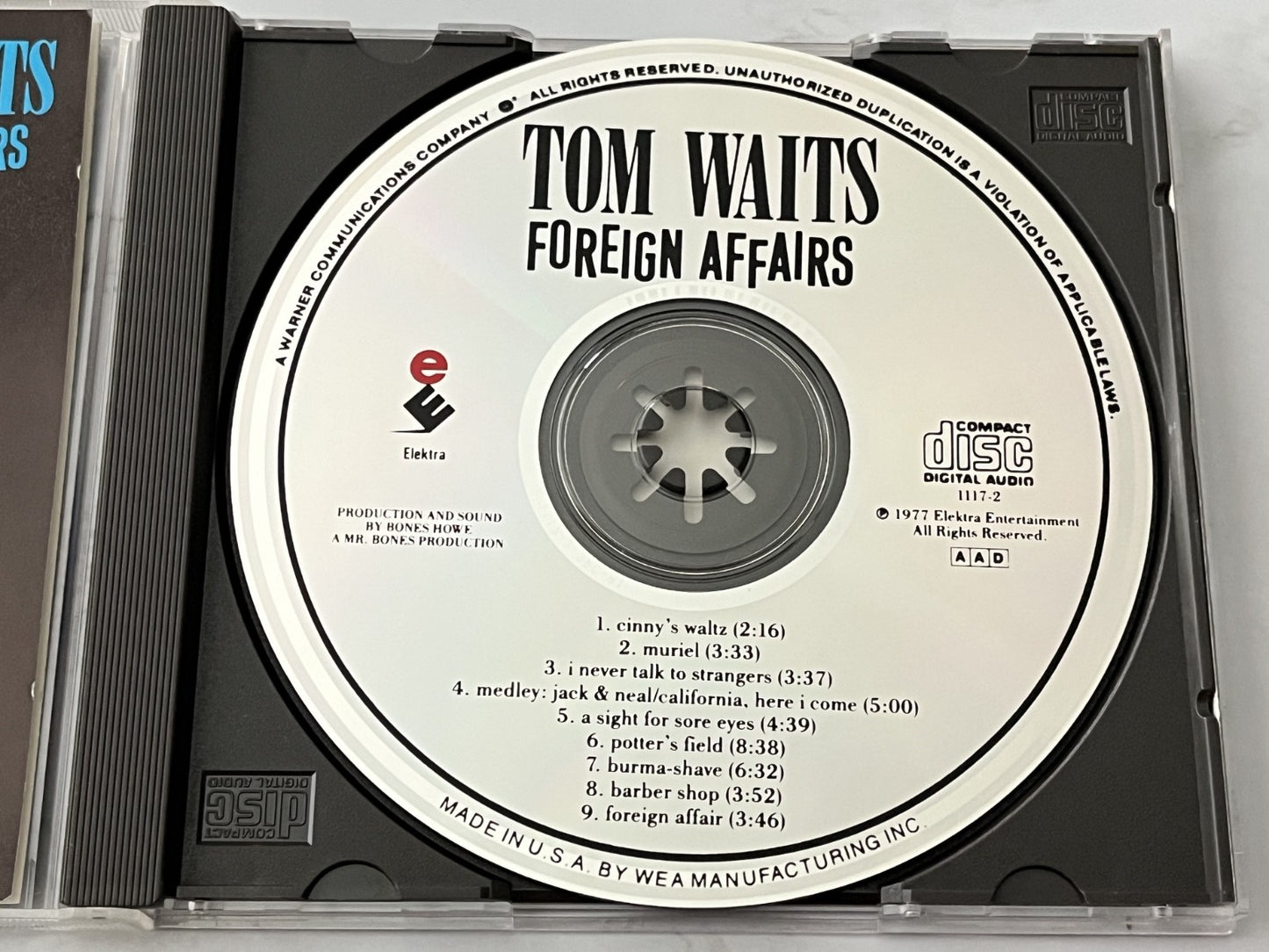 Tom Waits – Foreign Affairs (1990) [ORIGINAL USA PRESS]
