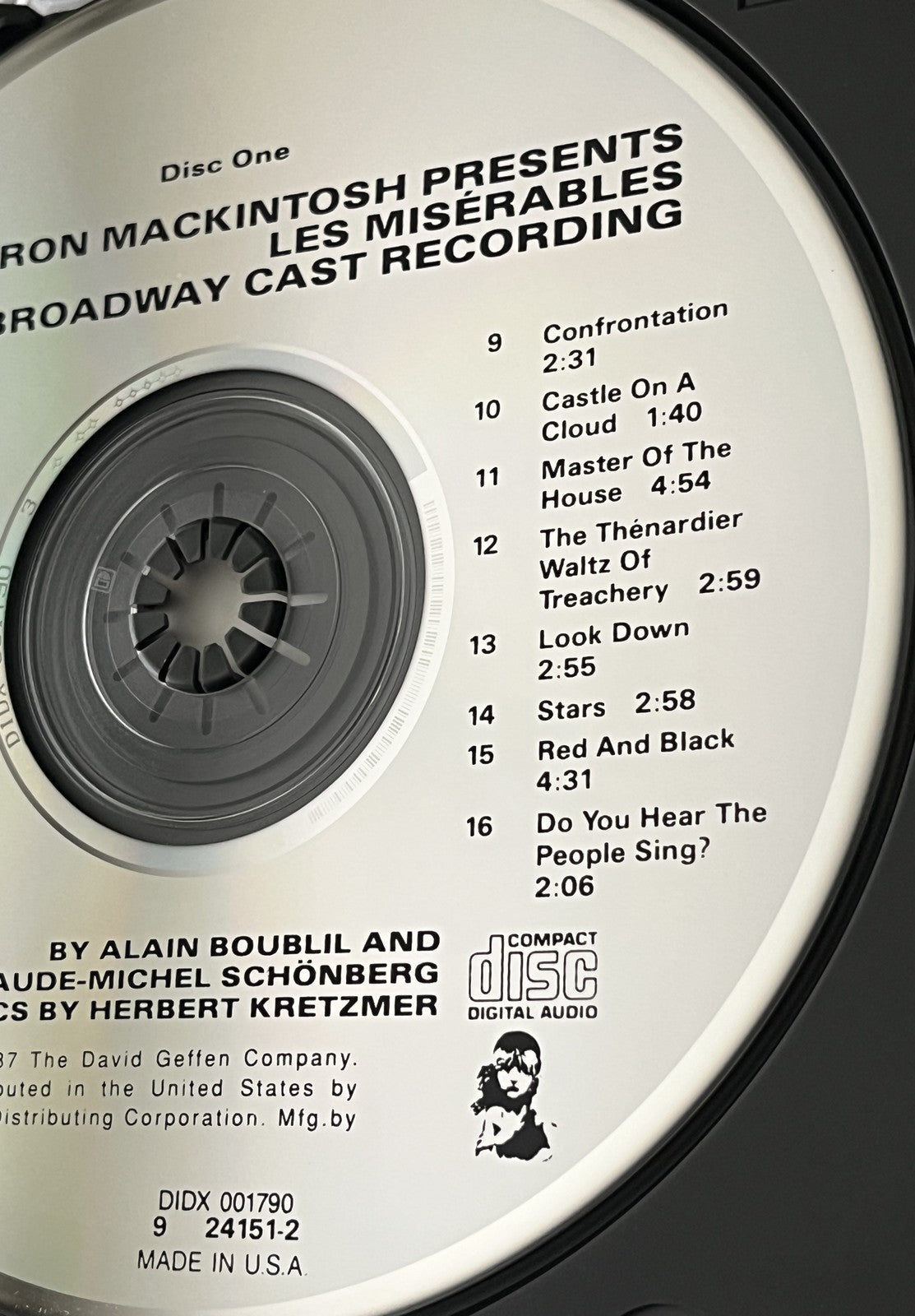 Les Miserables Original Broadway Cast Recording [USA 1ST PRESS]