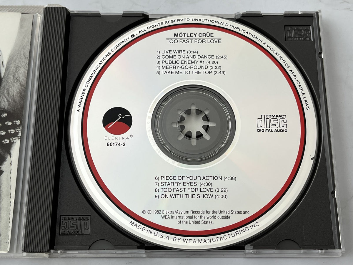 Mötley Crüe – Motley Crue Too Fast For Love (1987) [ORIGINAL USA PRESS]
